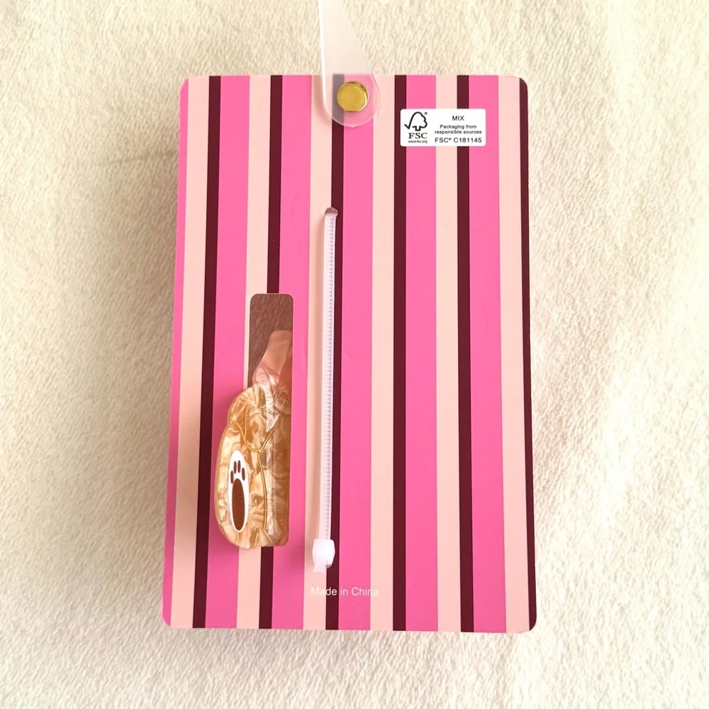 Piper K Brown Teddy Bear Hair Claw Clip
